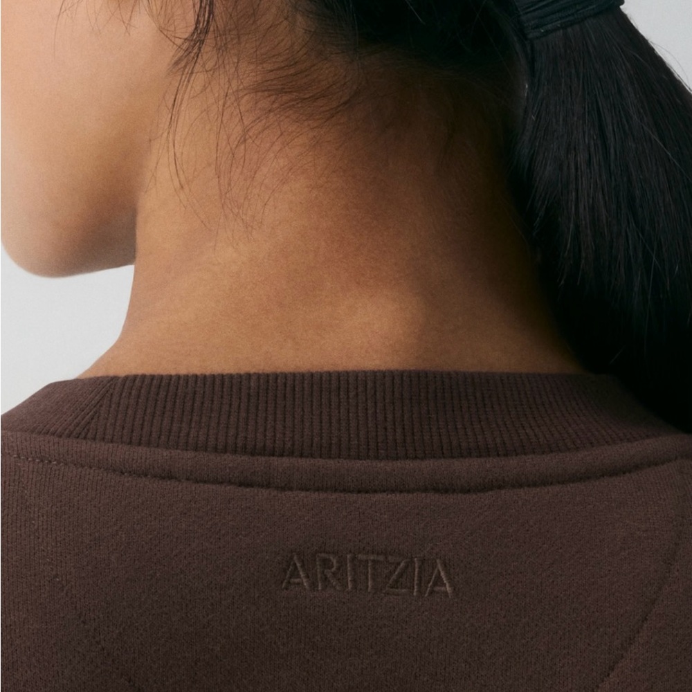Aritzia Cozy Sweatfleece Perfect Crew Sweatshirt